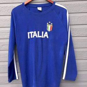 ITALIA mens long-sleeved tour/soccer shirt, XL